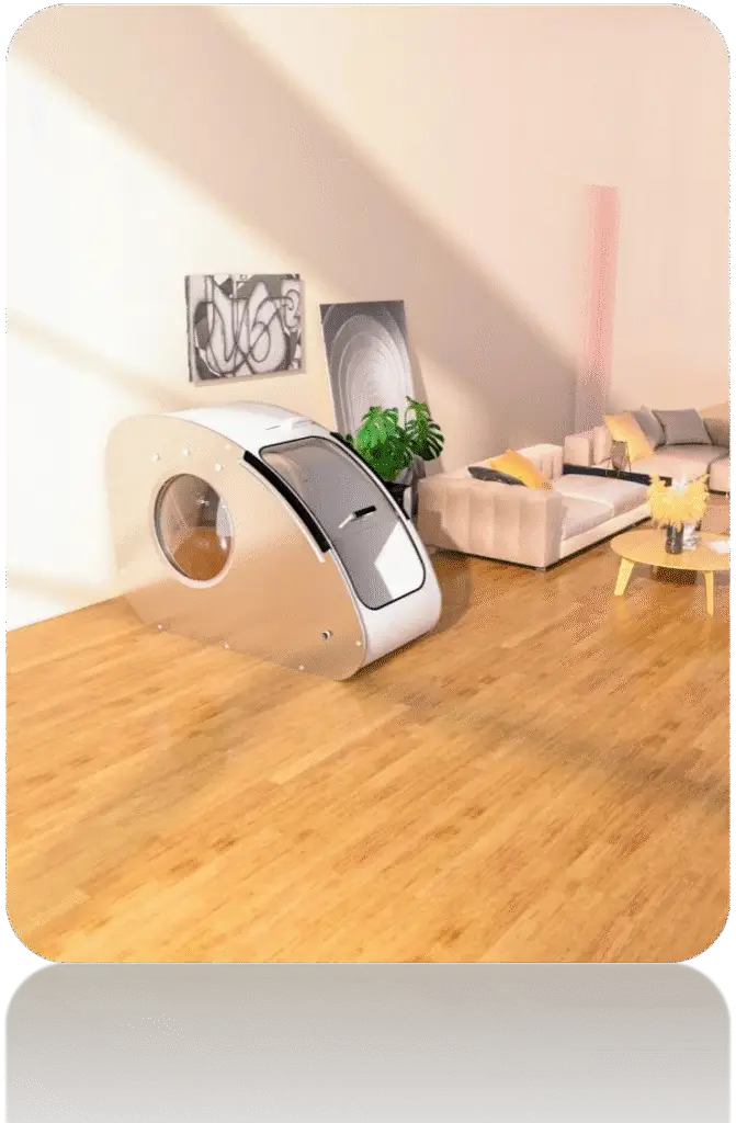 Oxyrevo hard shell zitmodel hyperbare zuurstofkamer – voor therapie en professioneel gebruik